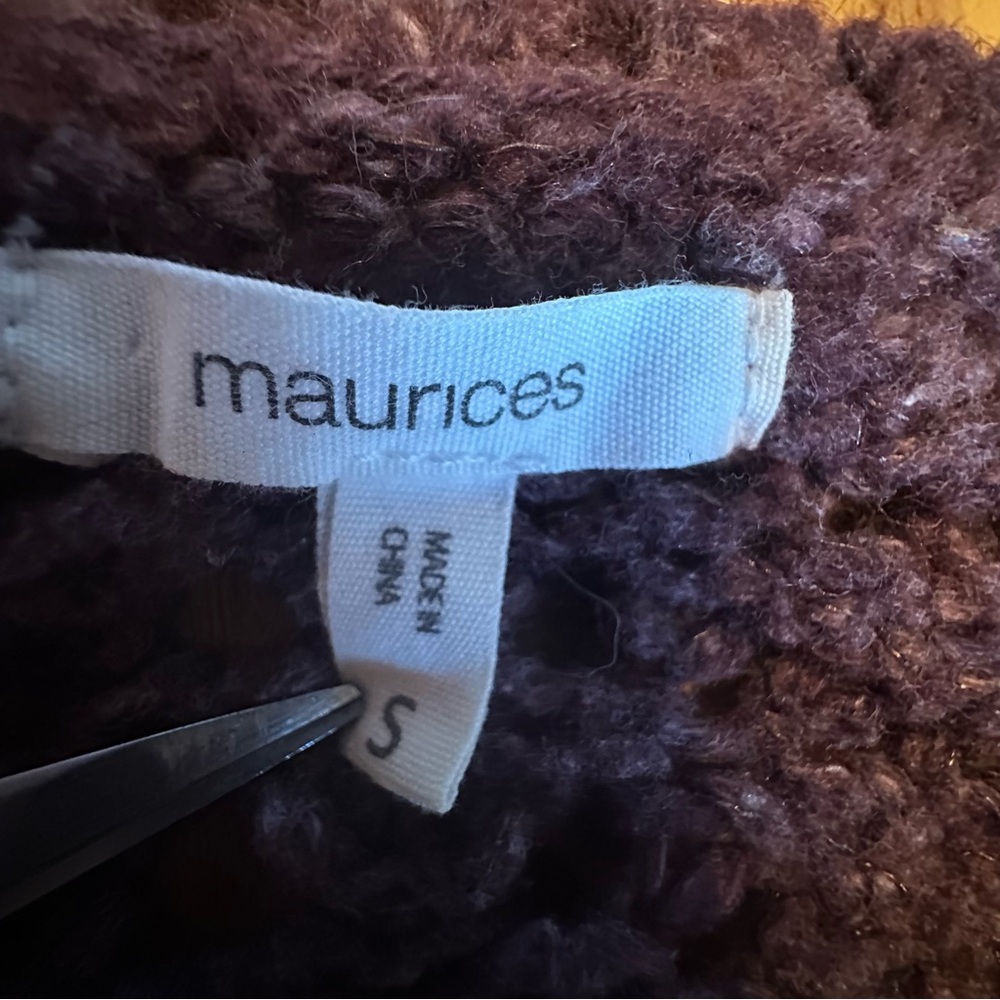 Maurices Womens Purple Tunic Sweater Long Sleeve Pullover size Small - Picture 12 of 12